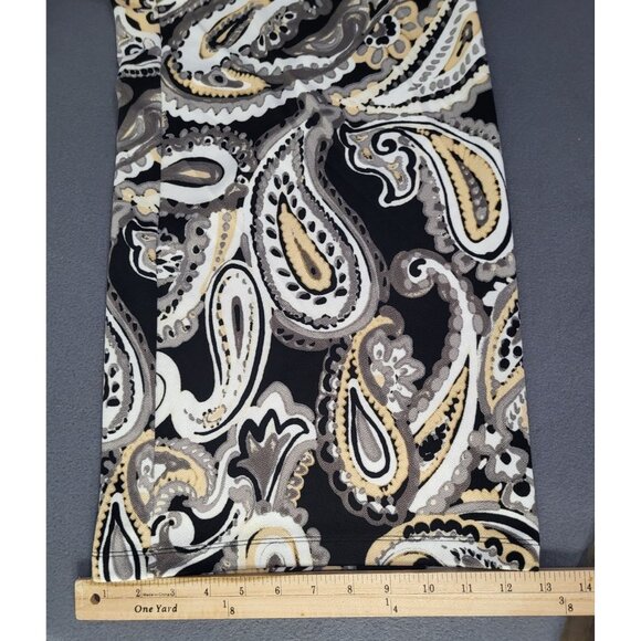 Isaac Mizrahi Live! Women's Paisley Printed Pull On Palazzo Wide Leg Pants SZ LG - Picture 10 of 11